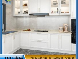 贊晨 免噴吸塑膠膜衣櫥柜專(zhuān)用一次成型熱熔膠膜